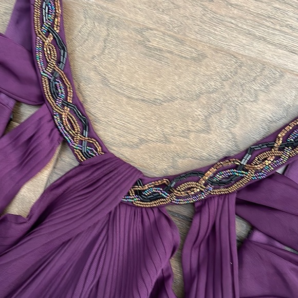 Alex Evenings Beaded Halter Long Gown, size 12 - Picture 3 of 6